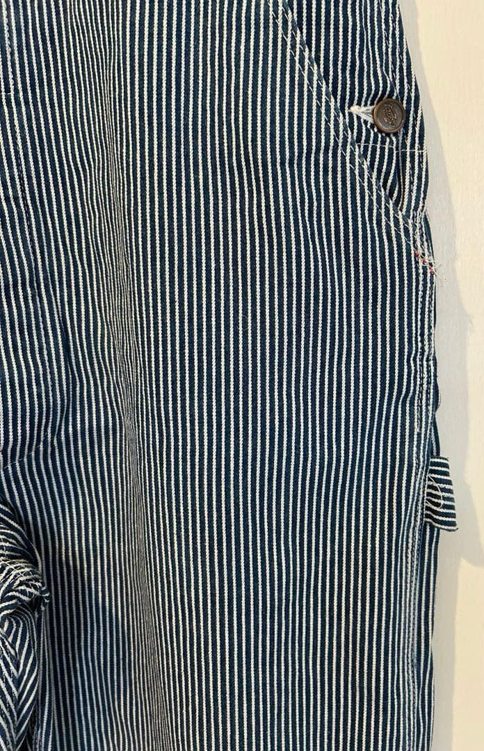 ディッキーズ ヒッコリー ストライプ オーバーオール XLサイズ相当