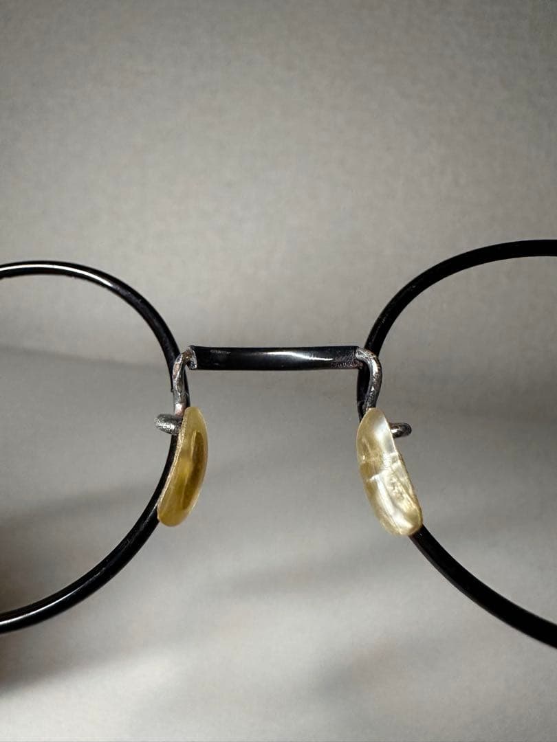 20〜 30s vintage 丸目 縄手 ラウンド メガネフレーム セル巻