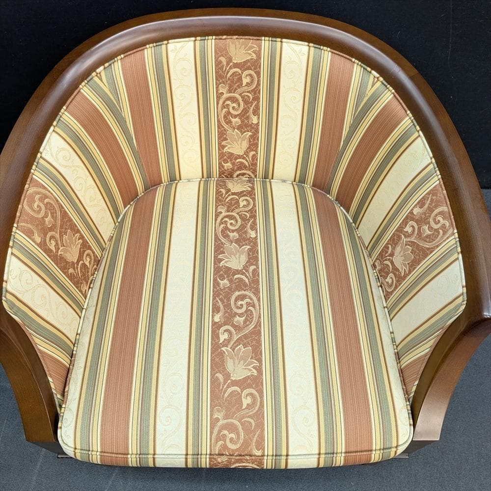 美品　マルニ　地中海　1人掛けソファ　シングルソファ　1P　リビング　天然木