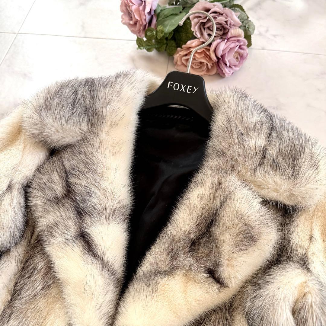 クロスミンク ファーコート リアルファー 毛皮 毛並み◎なめし柔らか