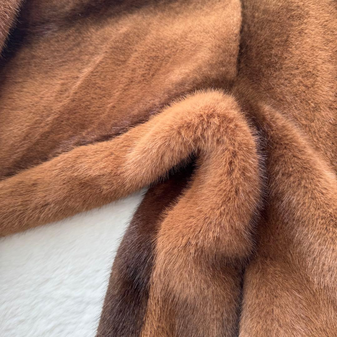 SLY FUR FRONT HOOK コート ブラウン