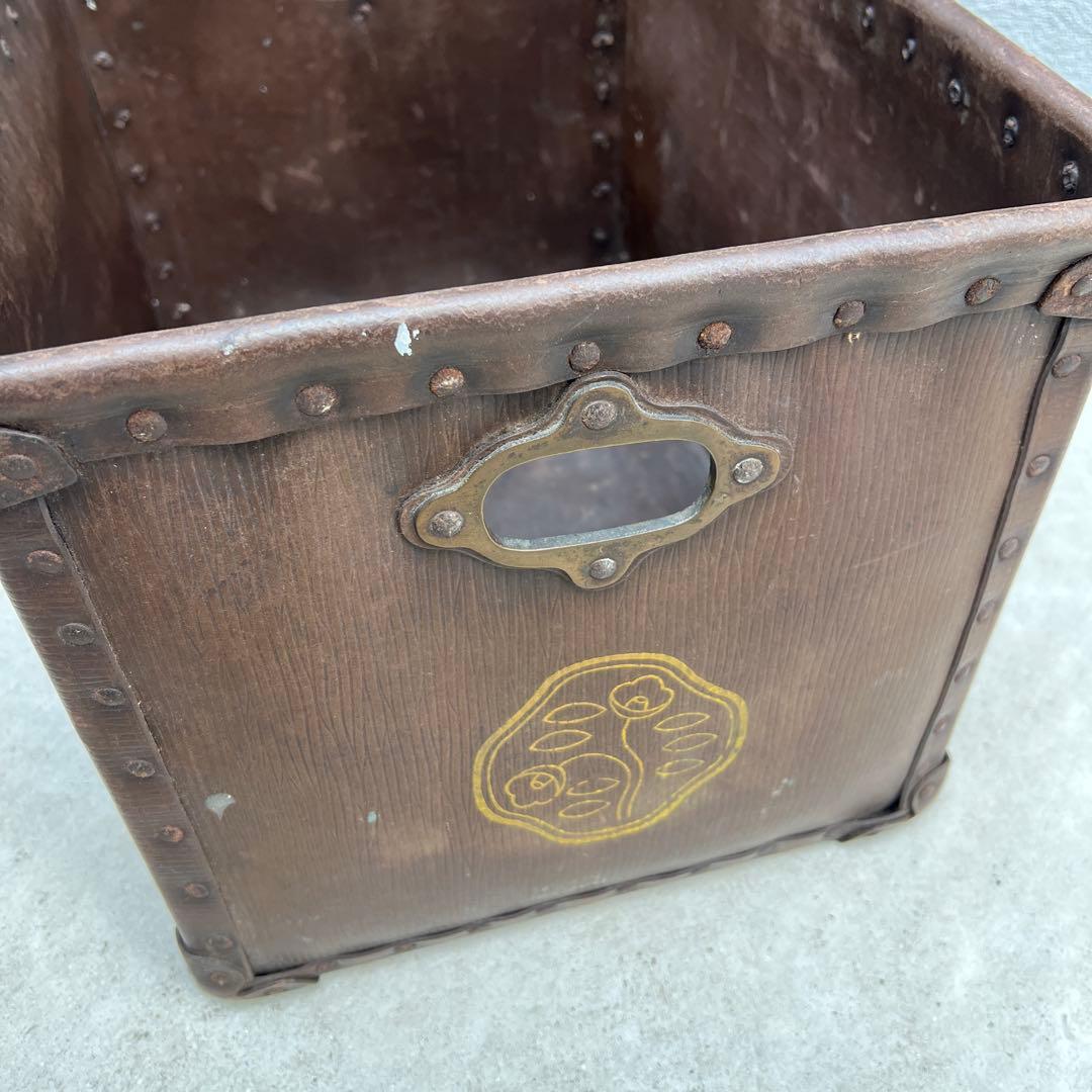 昭和レトロ　ぼて箱　資生堂　希少　当時物　古道具　ビンテージ