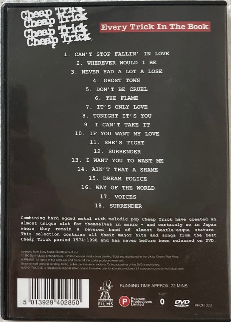 DVD！チープ・トリック / エヴリ・トリック・イン・ザ・ブック