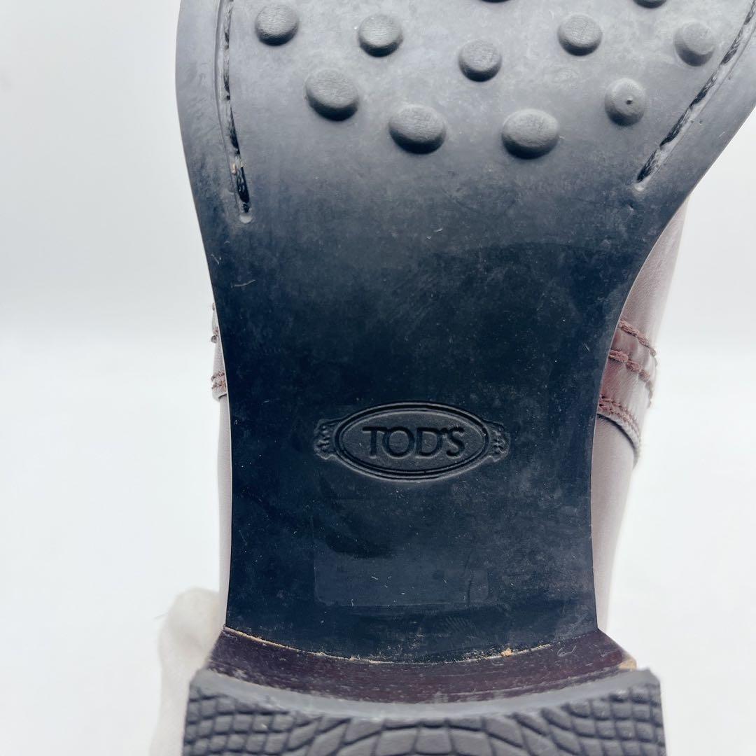 美品✨TOD'S トッズ ジョッパーブーツ ショートブーツ ダークブラウン 37