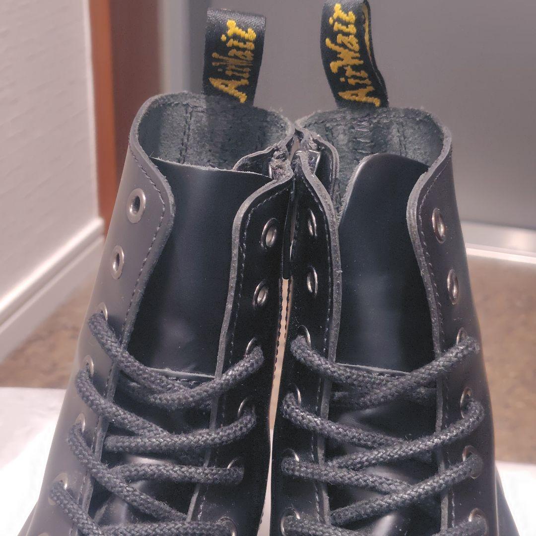 極美品☆Dr.Martens JADON 本革 厚底 サイドジップ ダブルソール