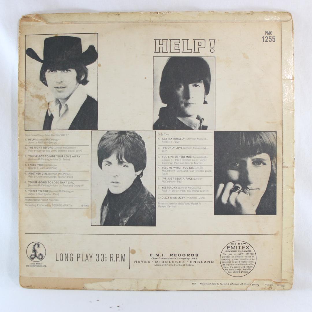 英LP The Beatles HELP! UK盤 Mono 1stプレス KT