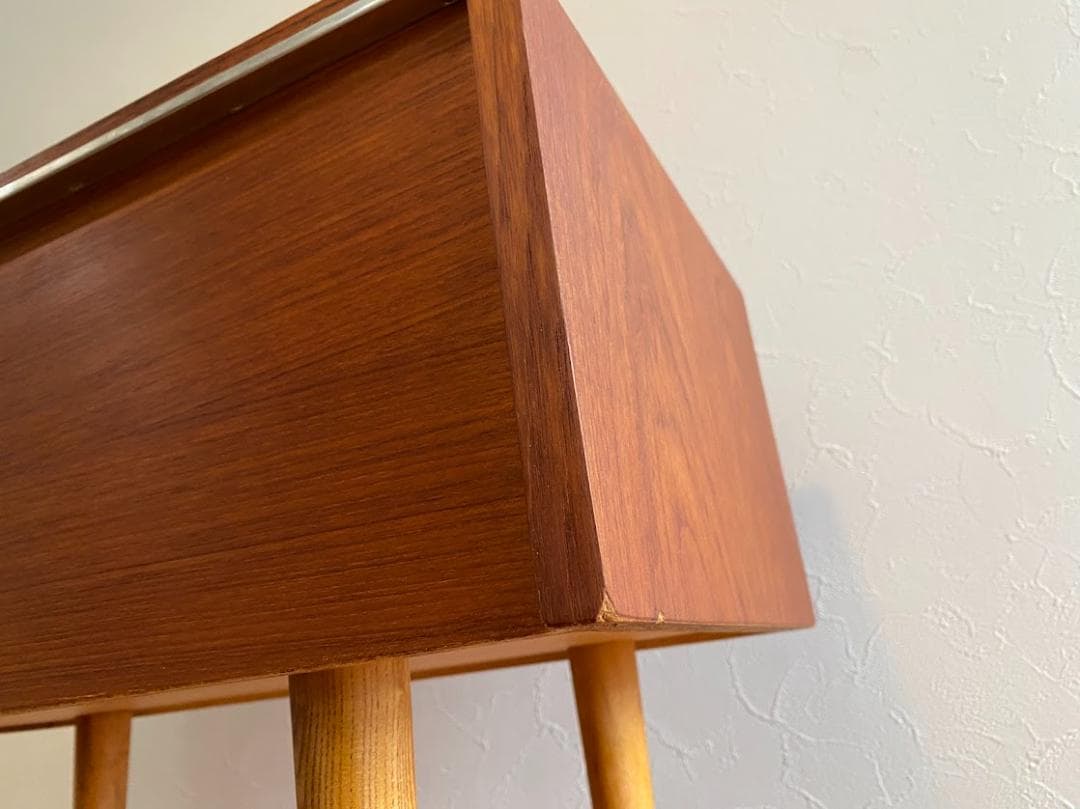 1960-70s ヴィンテージ サイドテーブル ボックス キー付 仕上済