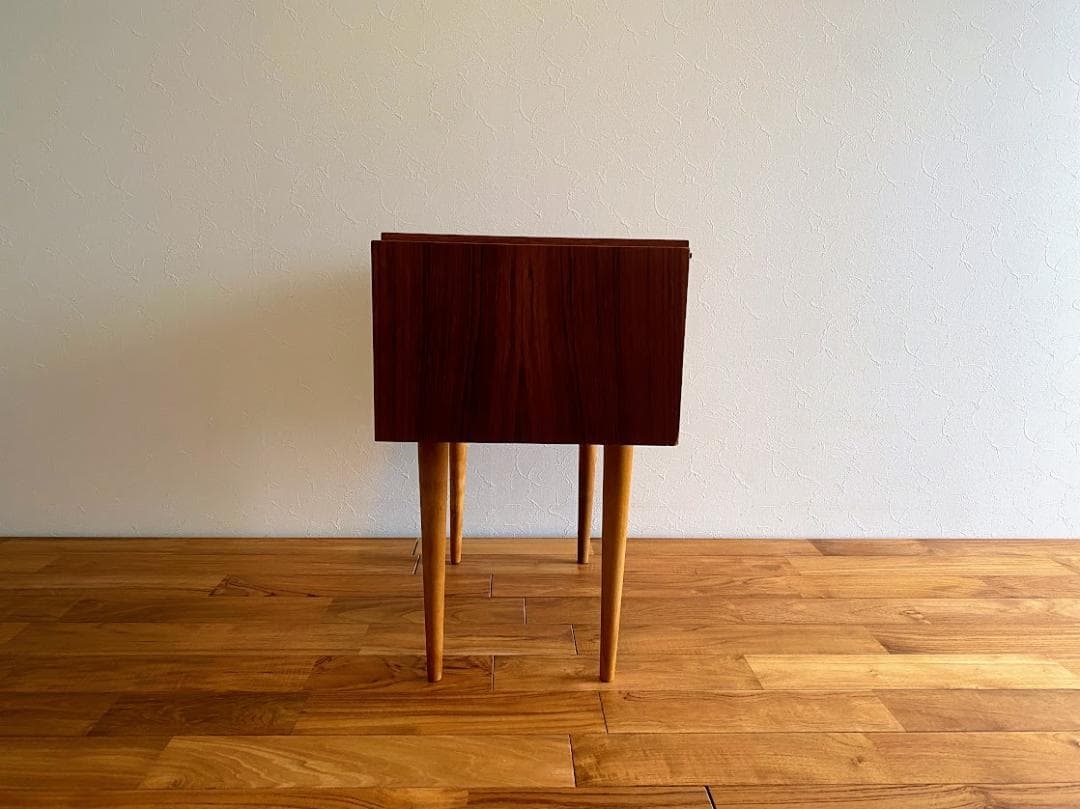 1960-70s ヴィンテージ サイドテーブル ボックス キー付 仕上済