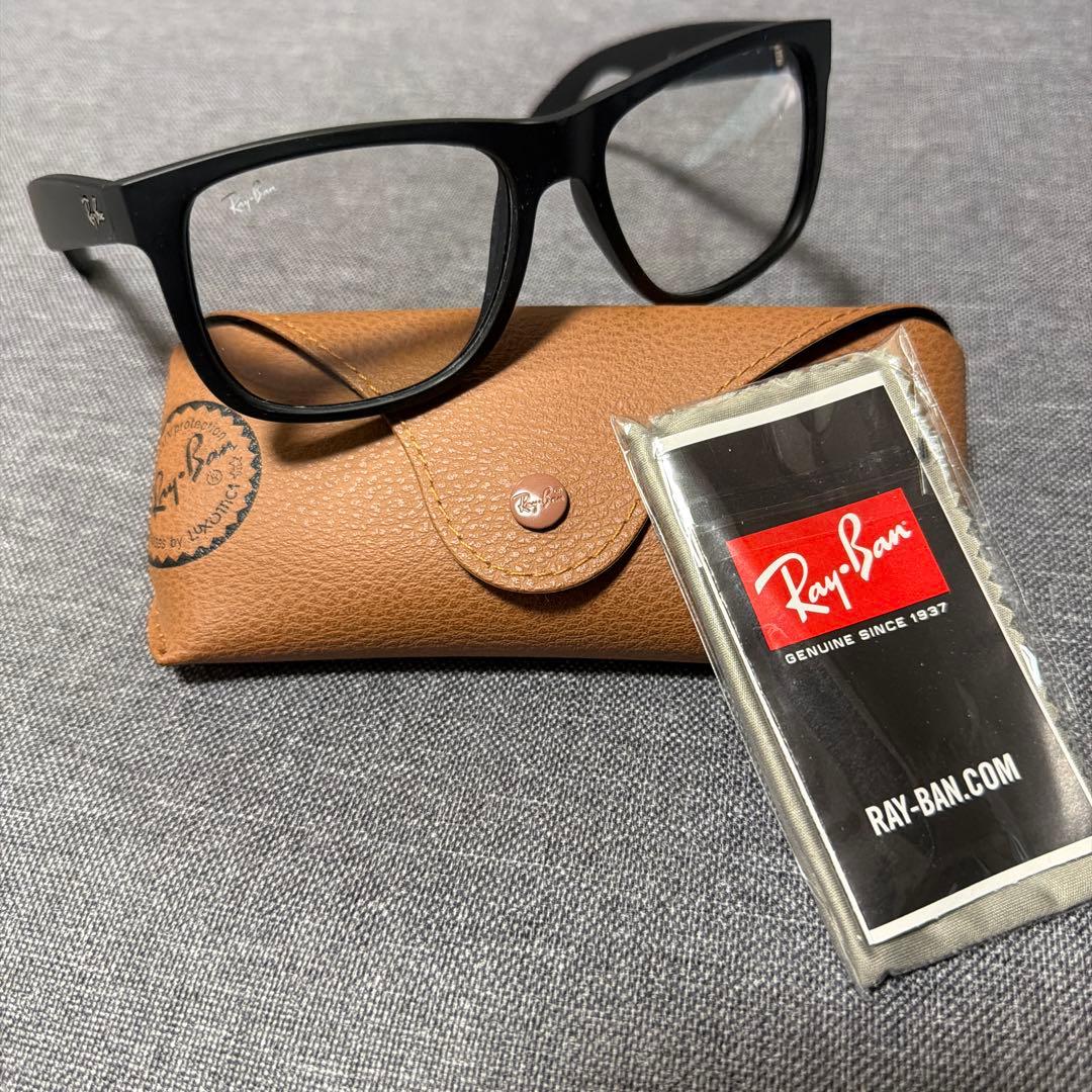 Ray-Ban ブラックフレーム クリアレンズ眼鏡
