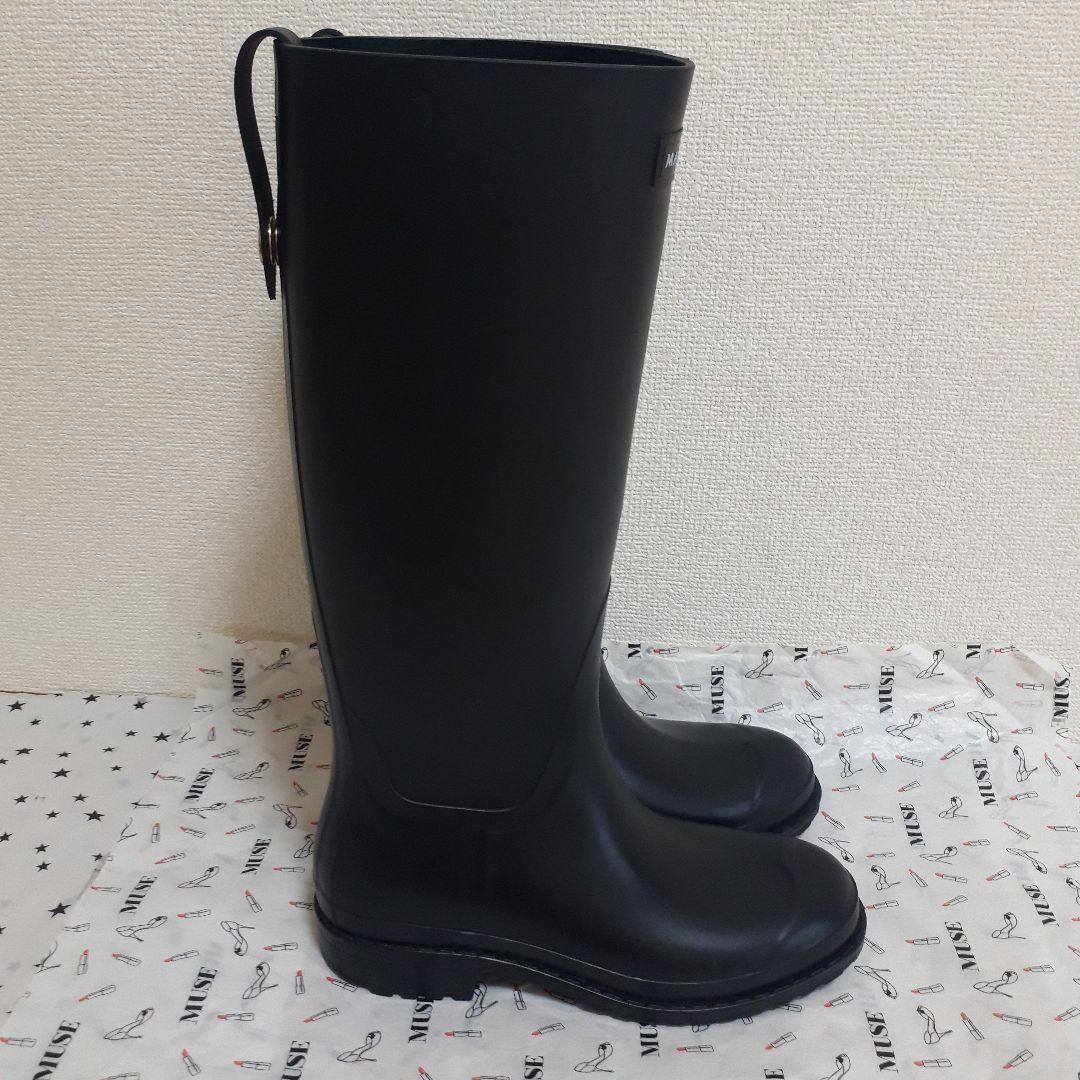 アパルモン購入 MACKINTOSHマッキントッシュ レインブーツ ブラック