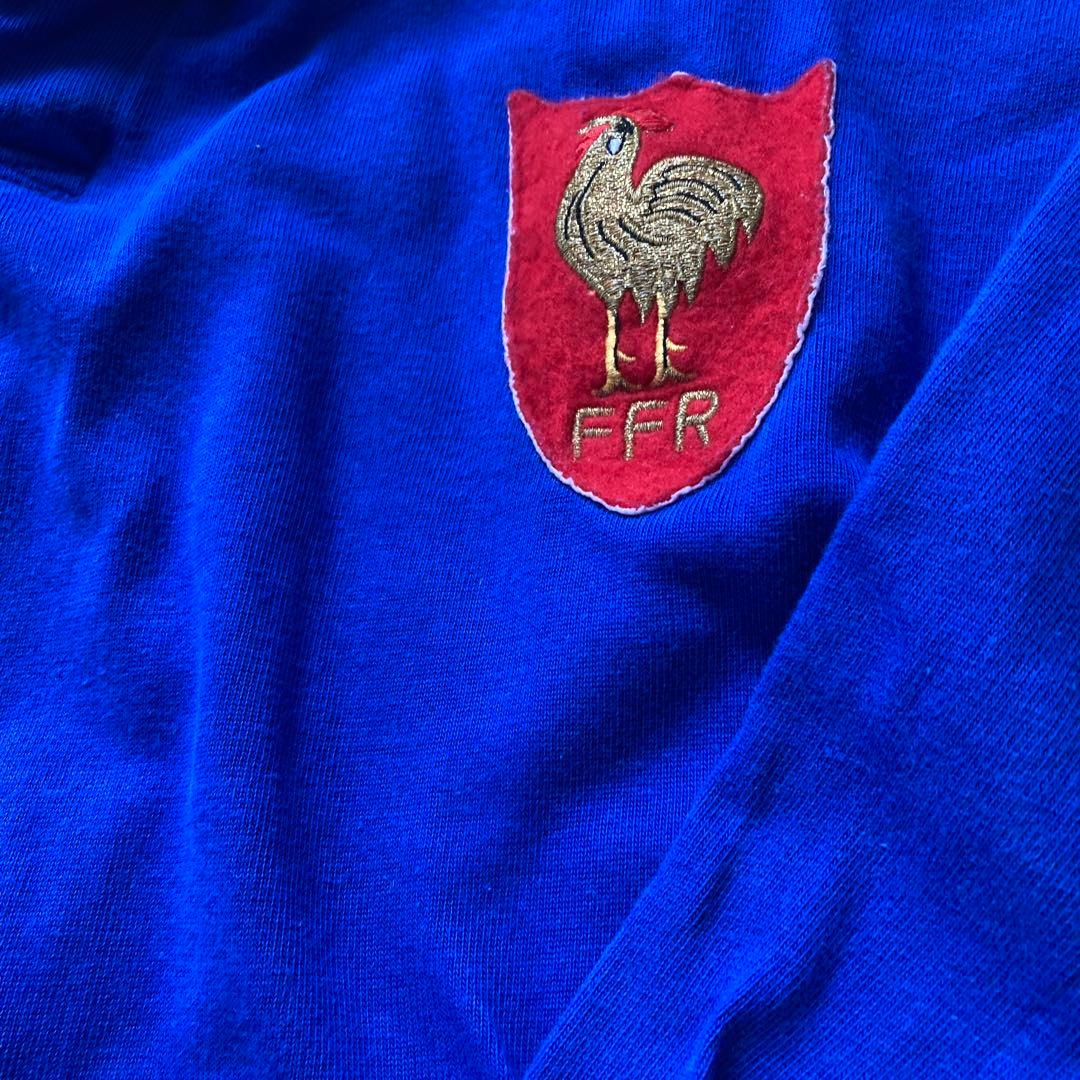 フランス代表adidas FFR ラガーシャツ 青 長袖