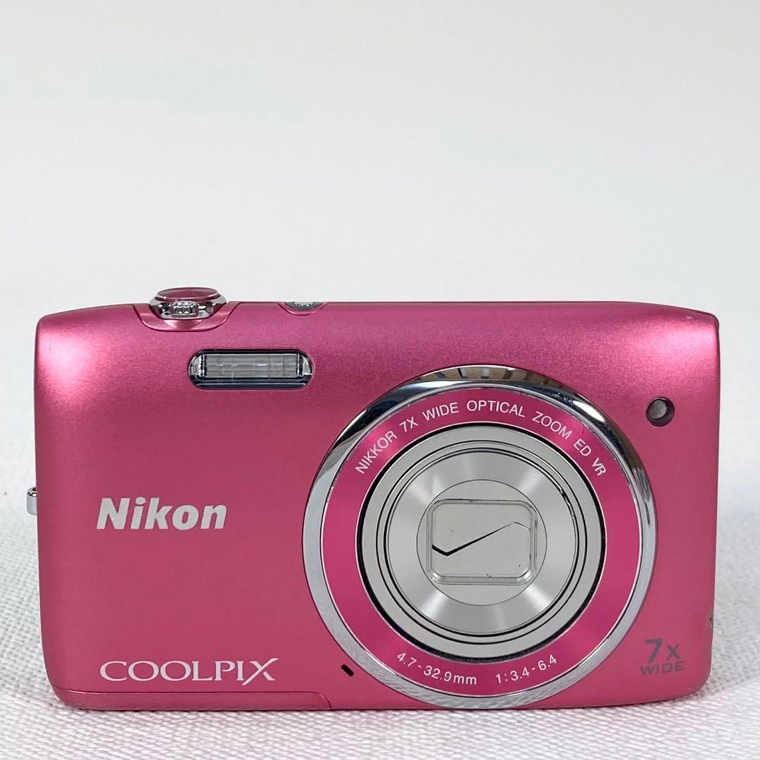 動作確認済 Nikon coolpix S3500 ピンク