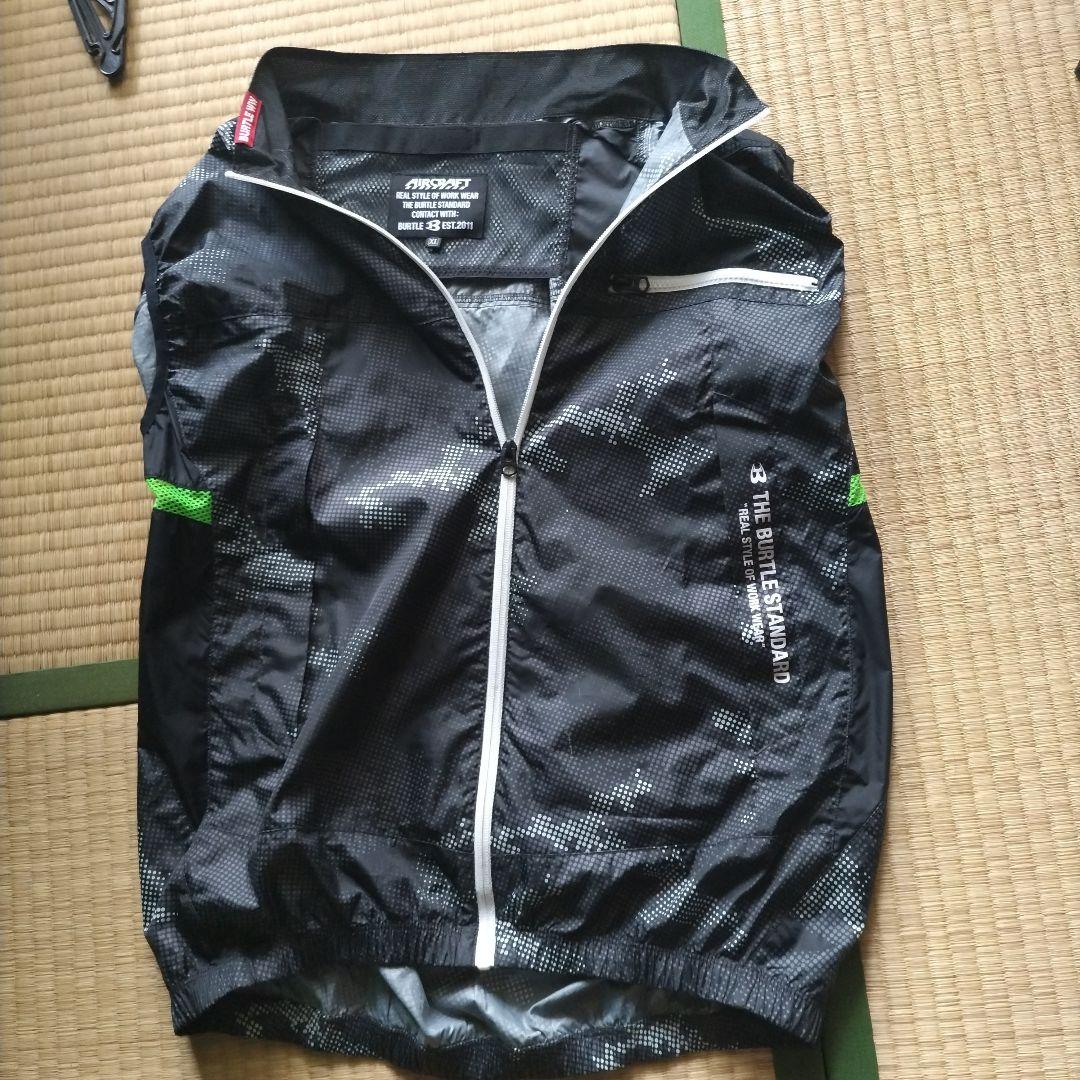 マック　バートル空調服XL限定カモフラブラックベスト エアークラフト