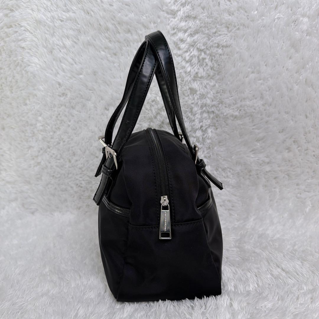 極美品✨ カステルバジャック T挿しサッチェル ラウンド バッグ ブラック