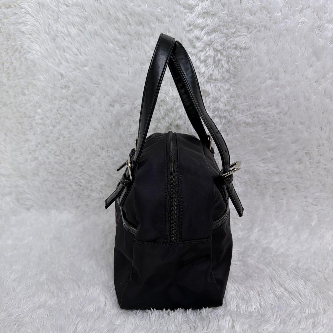 極美品✨ カステルバジャック T挿しサッチェル ラウンド バッグ ブラック