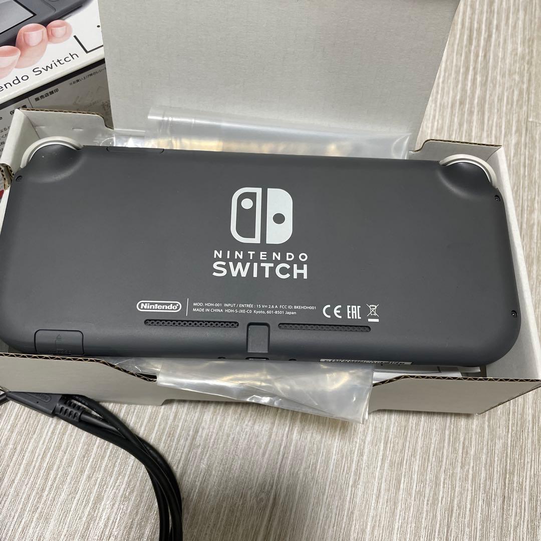 Nintendo Switch Lite グレー　本体＋箱＋収納ケース＋充電器