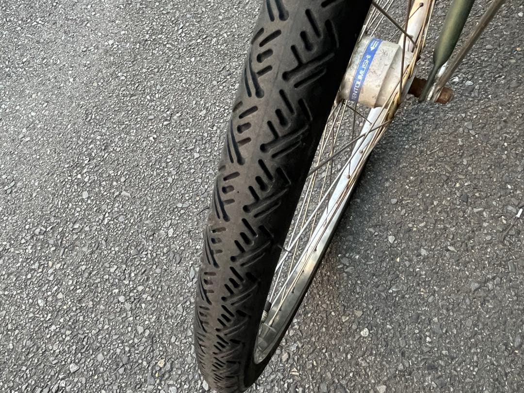 中古ブリヂストン軽量アルミ3段変速自転車〓26インチ★カギ＆チェーンケース新品