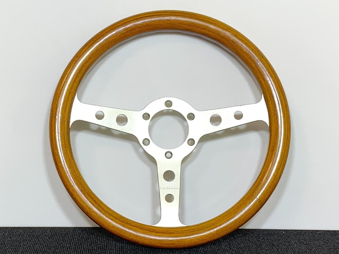 ル・マン ウッド ステアリング 32Φ 希少モデル 当時物 良品 街道レーサー