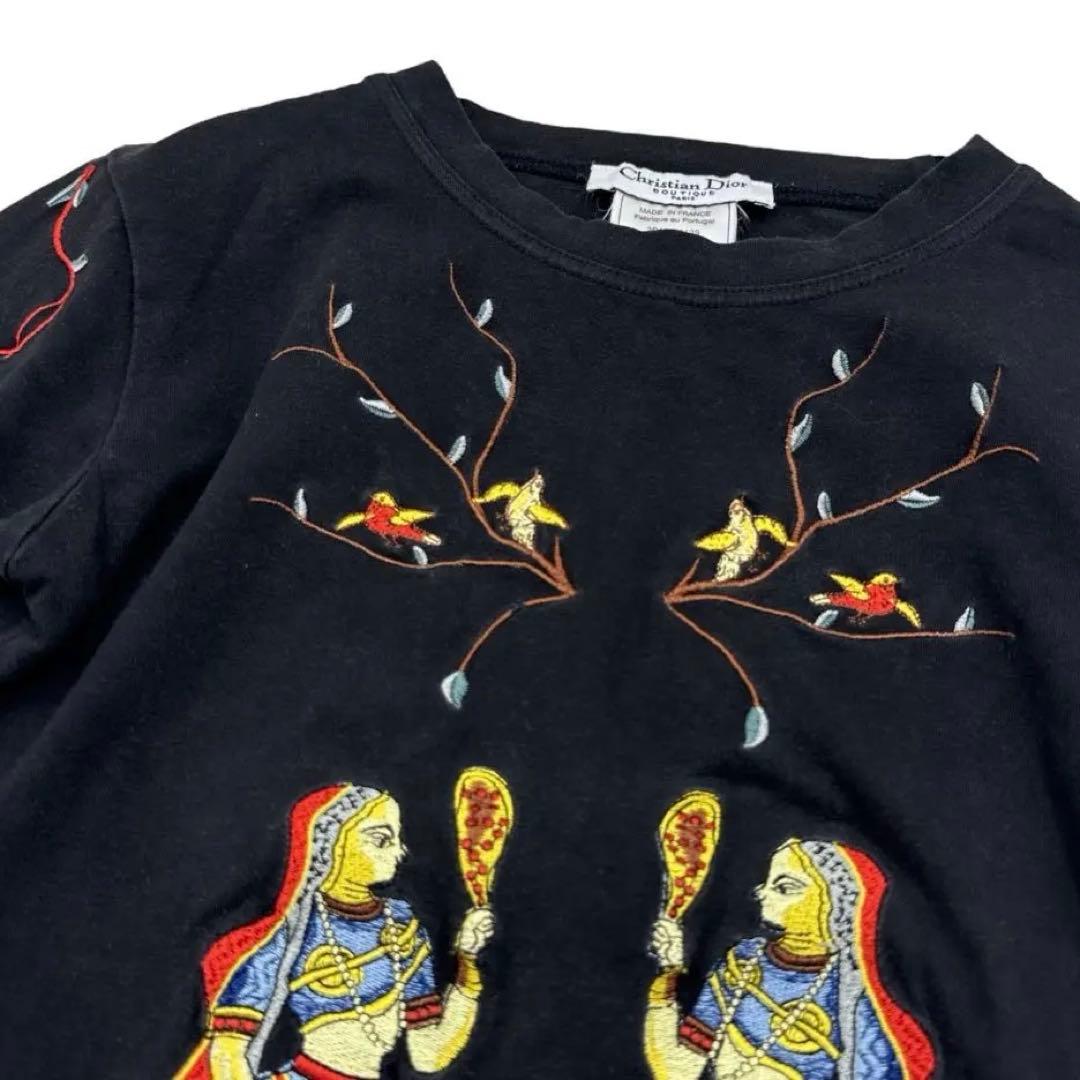 Dior ディオール ガリアーノ期 刺繍Tシャツ 2002人物動物