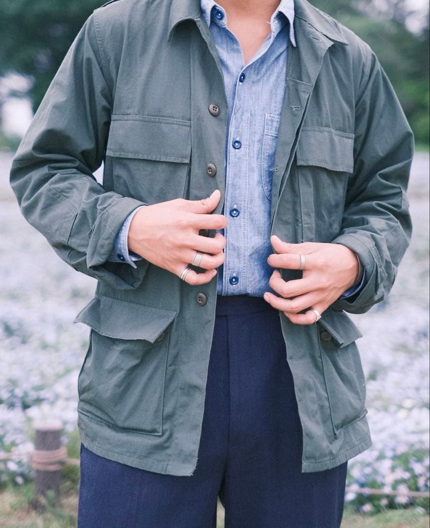 US ARMYデッドストック　BDU green483 ジャングルファティーグ