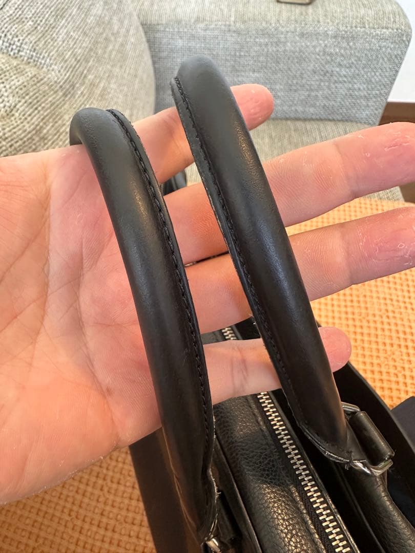 ダンヒル‼️ブリーフケース⭐️2WAY⭐️ブラック‼️定価300000円⭐️シボ革