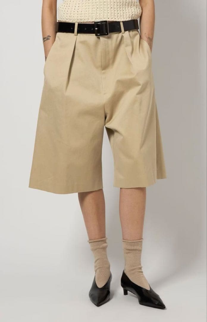 新品　＜6(ROKU) ＞コットン チノ ショートパンツ