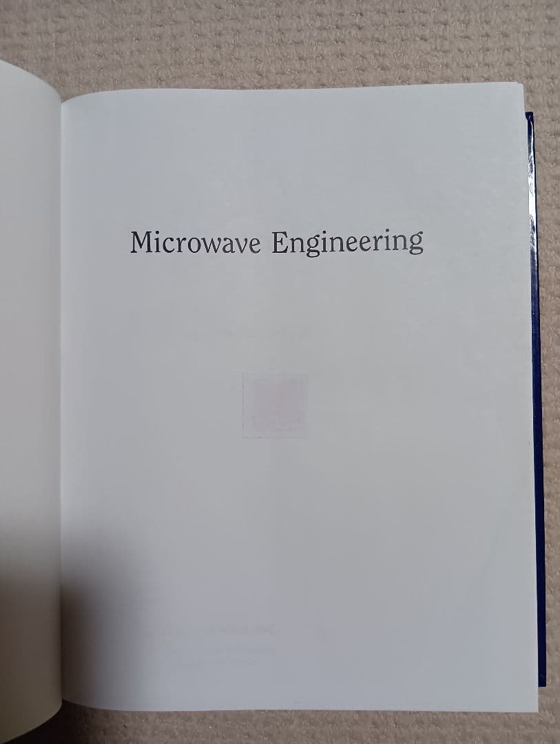 Microwave Engineering 第二版
