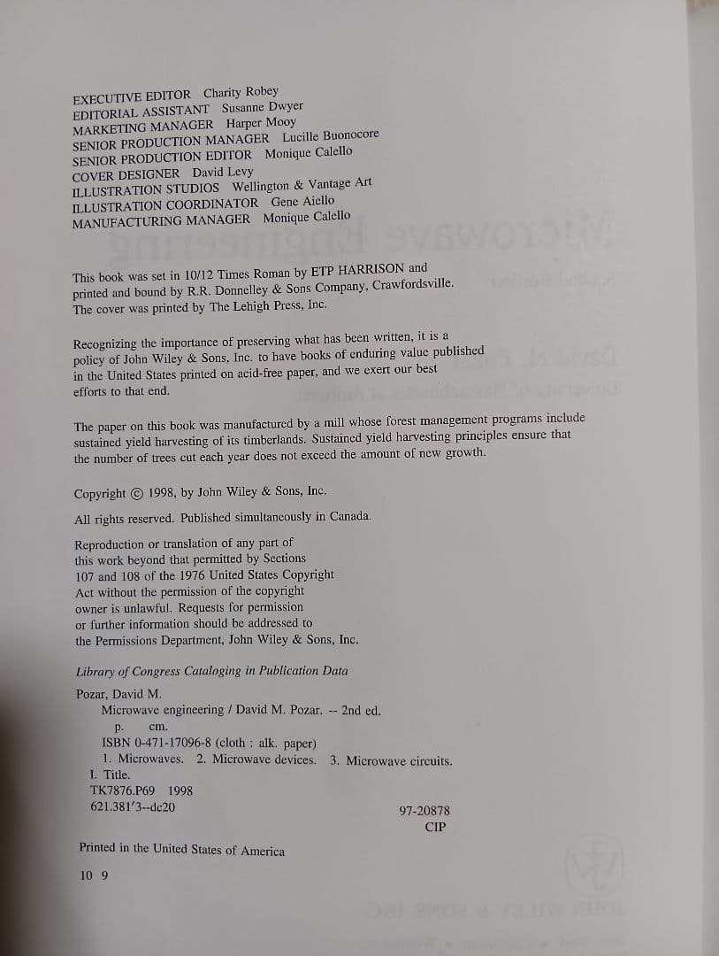 Microwave Engineering 第二版