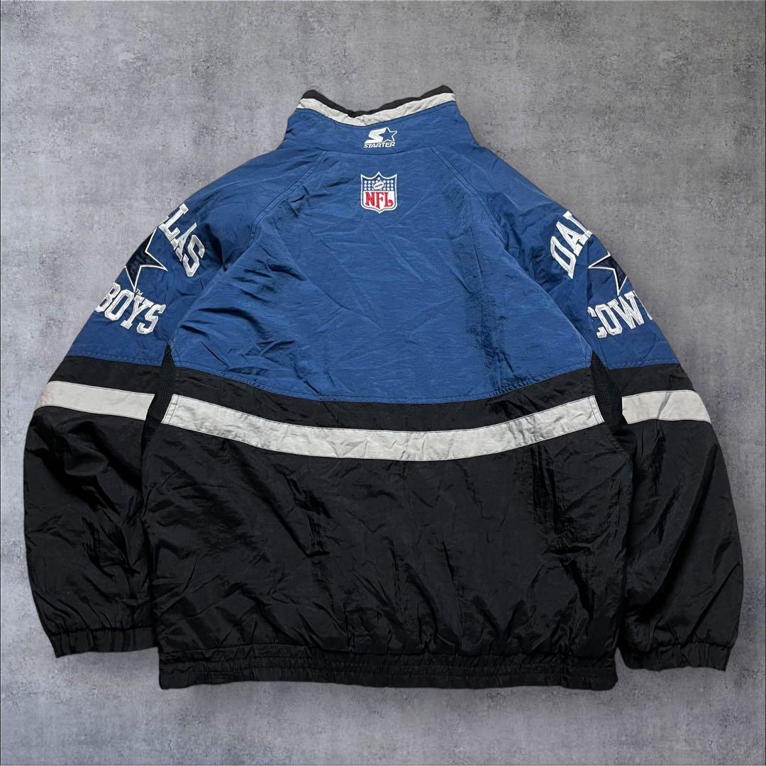 90s STARTER NFL カウボーイズ 中綿 ハーフジップジャケット