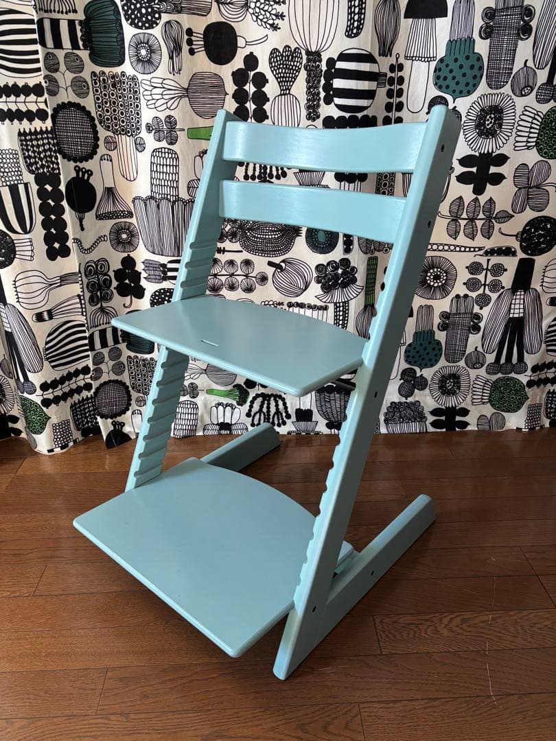 ストッケ　トリップトラップ　ベビーチェア　アクアブルー