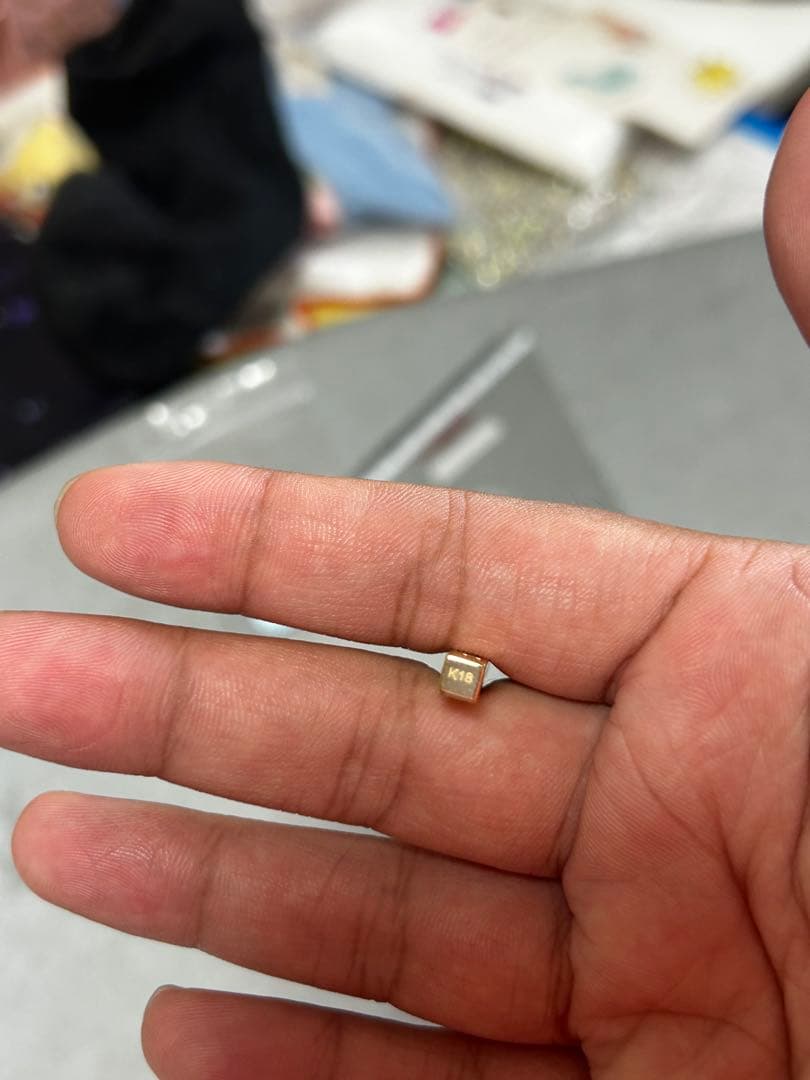 値下げしました！18金　オープンハートペンダント