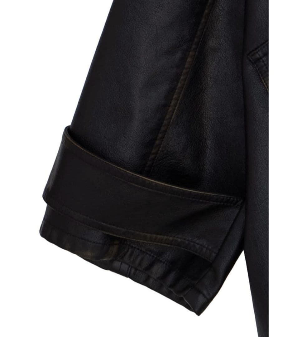 Ameri　USED LIKE SYNTHETIC LEATHER JACKET