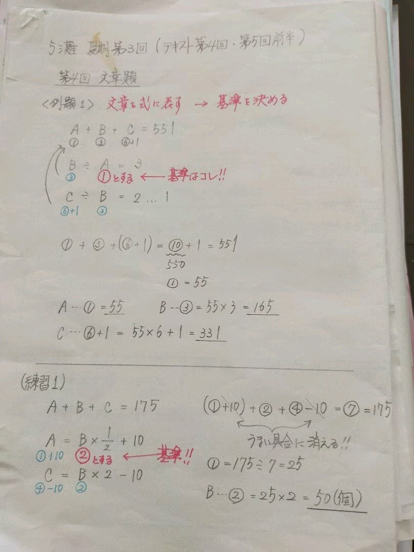 日能研 ５灘特進 夏期講習一式