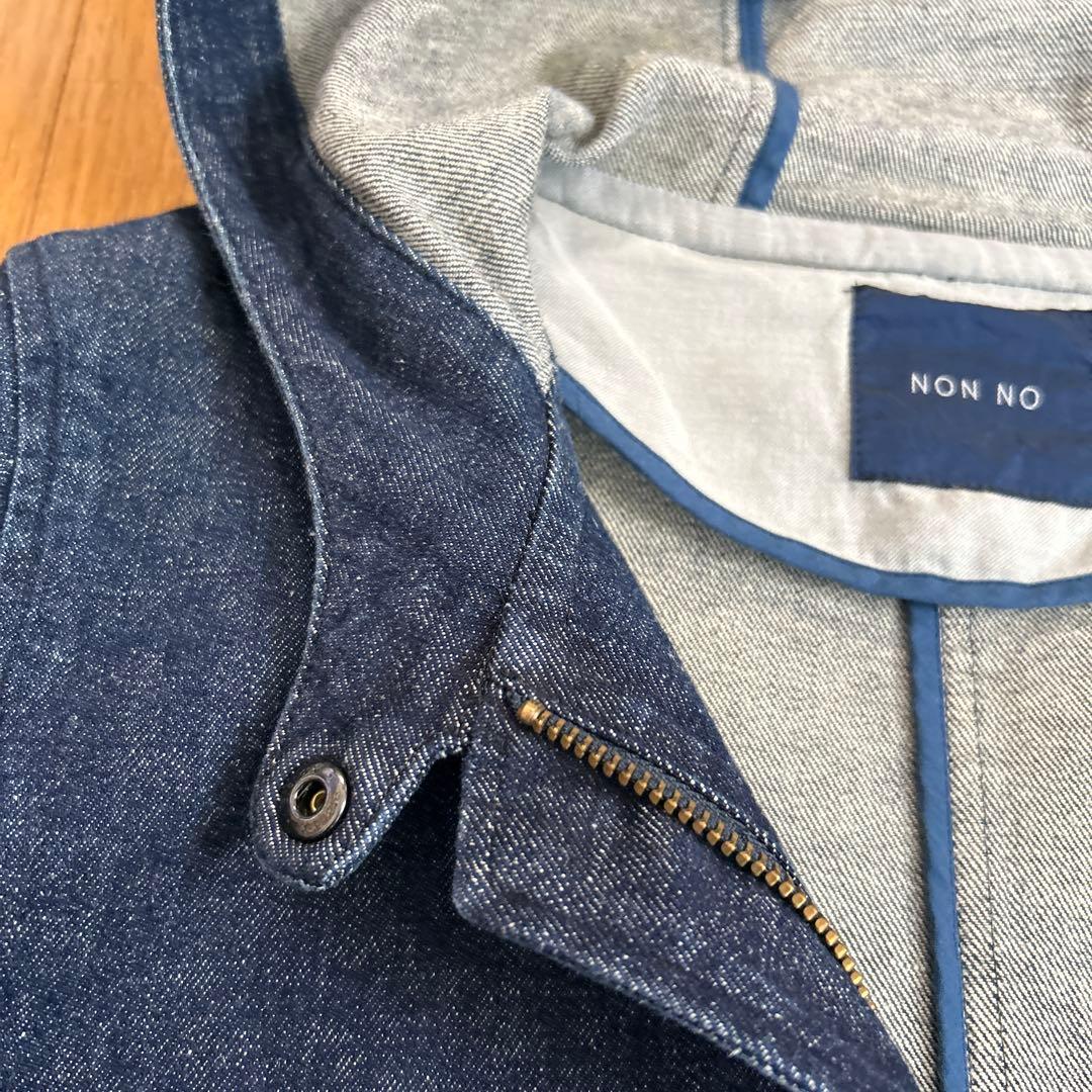 NON NO フード付きデニムジャケット（M）