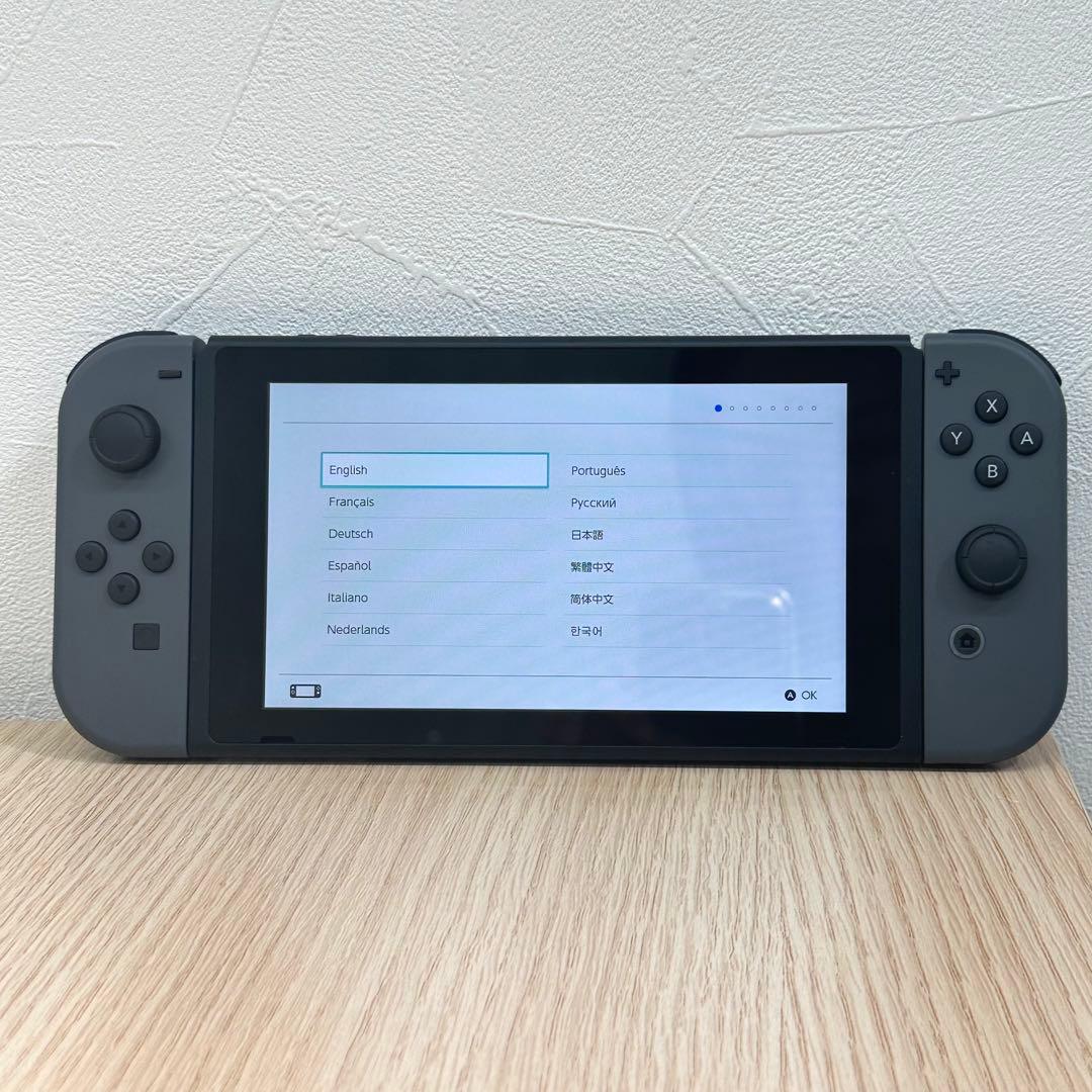 ✨美品✨Nintendo Switch グレー　付属品完備　任天堂スイッチ