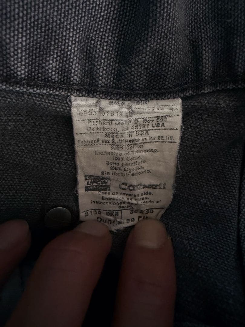 carhartt ダブルニー ダークブラウン w36 l30 usa