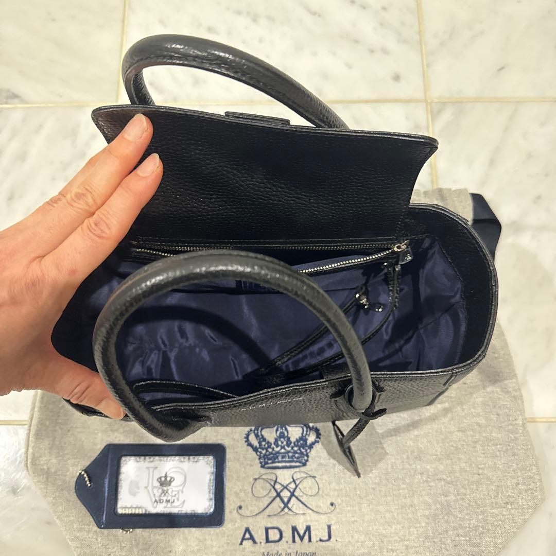 【美品】ADMJ 黒 ハンドバッグ 卒業式　入学式