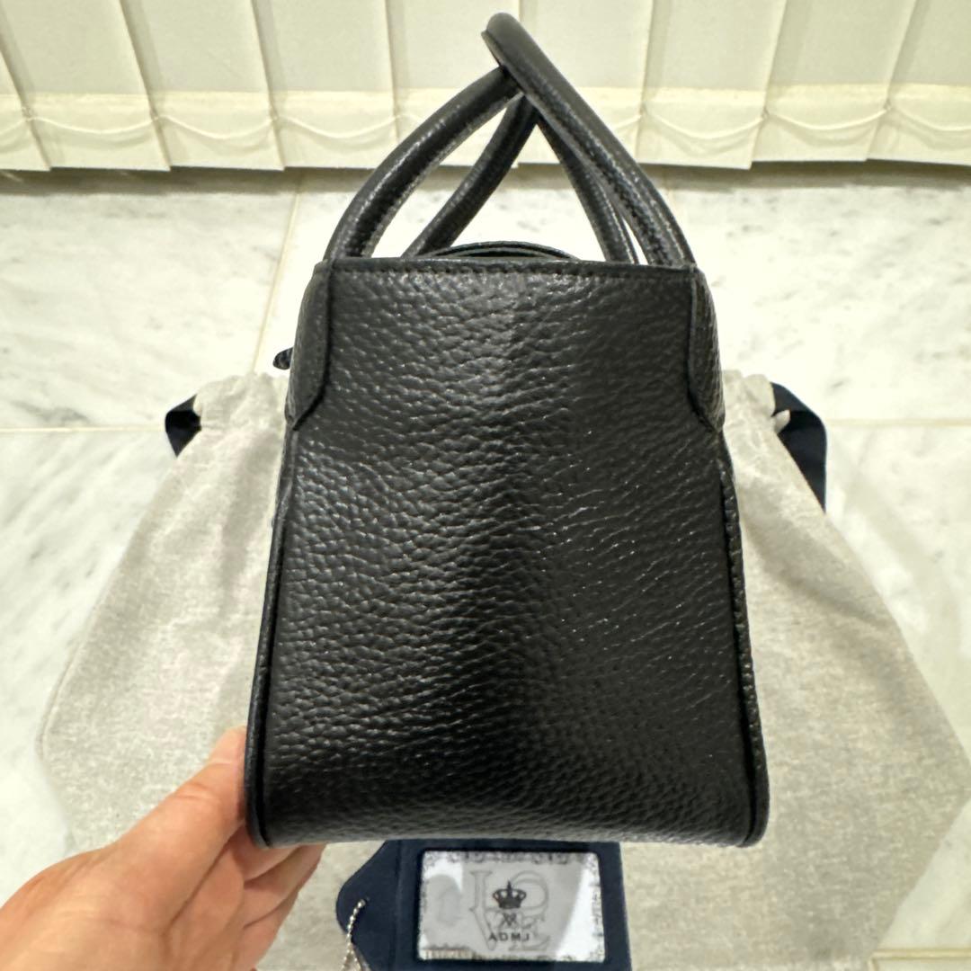 【美品】ADMJ 黒 ハンドバッグ 卒業式　入学式