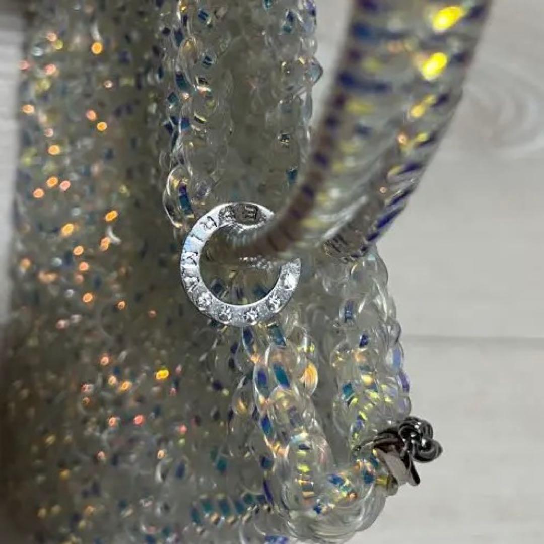 アンテプリマ　ワイヤーバッグ　オーロラホワイト　エコバッグ付き