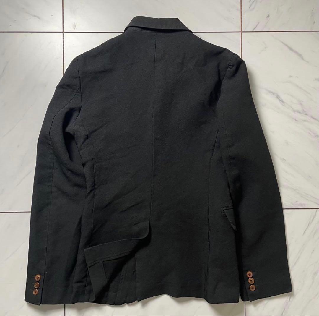 コムデギャルソンオムプリュス ポリ縮絨 ジャケット ブラック XS