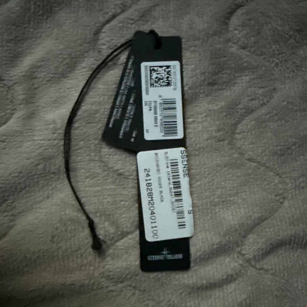 STONE  ブラック クルーネック トレーナー