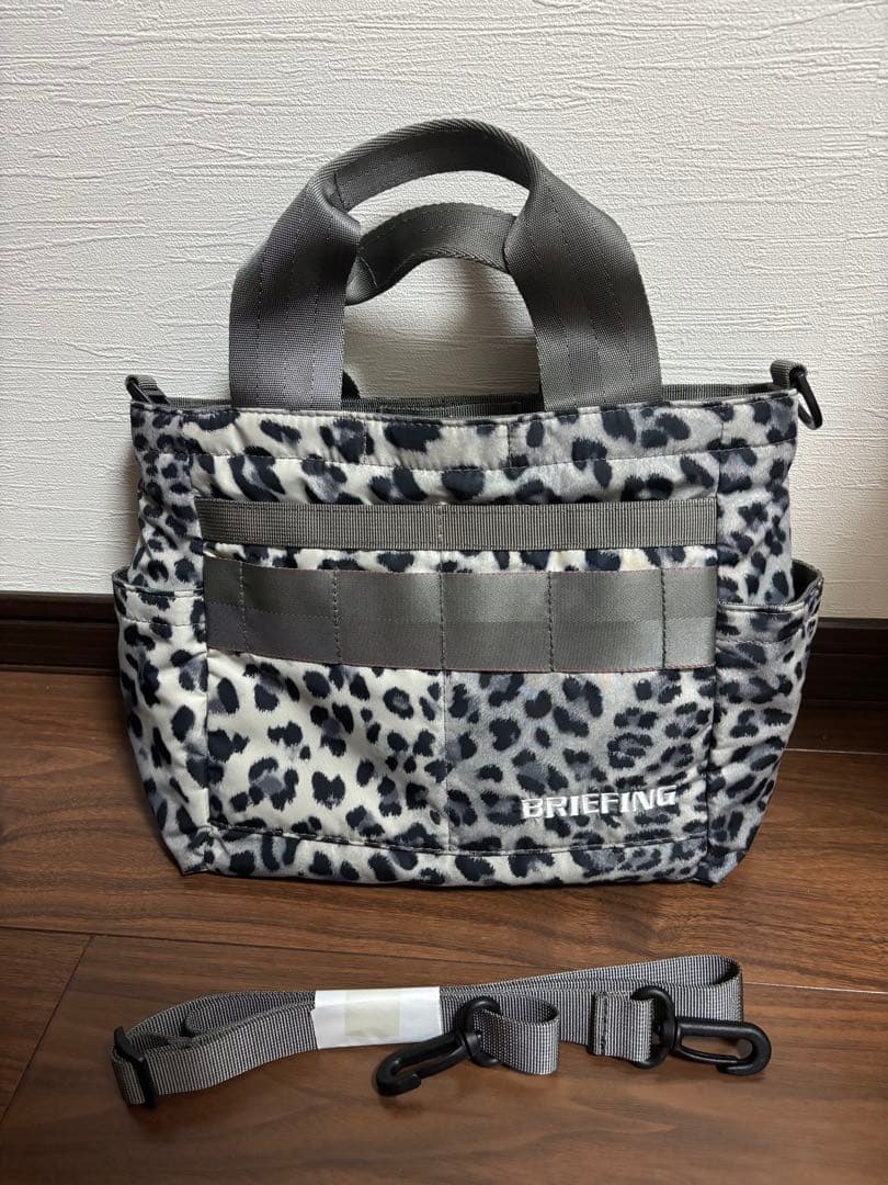 ブリーフィング　カートバック　ラウンドバック　レオパード　ヒョウ柄