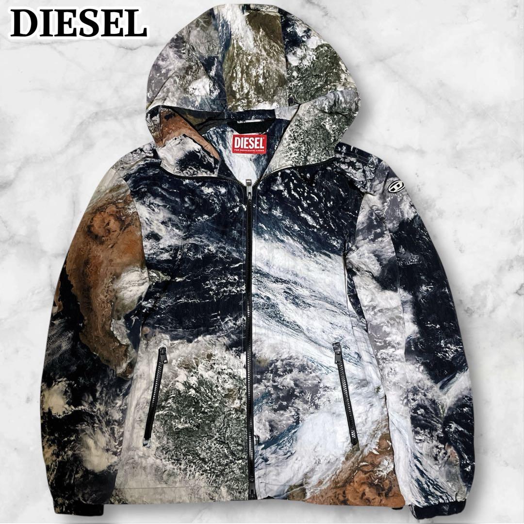 未使用級☆ディーゼル☆ J-WARRETT PRINT☆ナイロンジャケット☆46