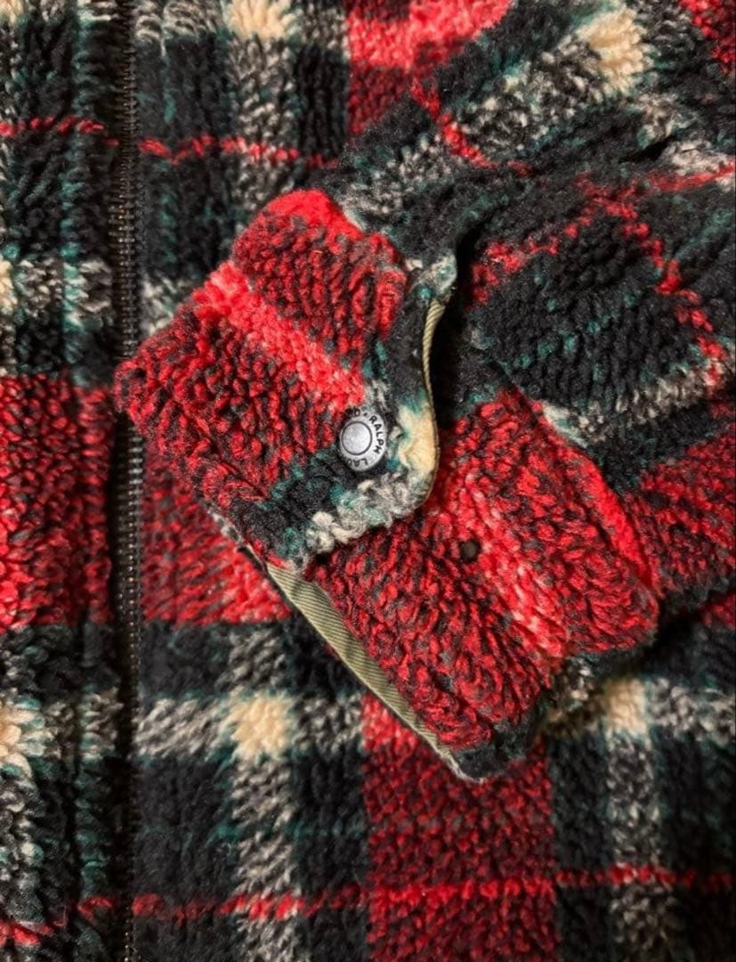 USA製 Polo by Ralph Lauren フリースXL レッド 90s