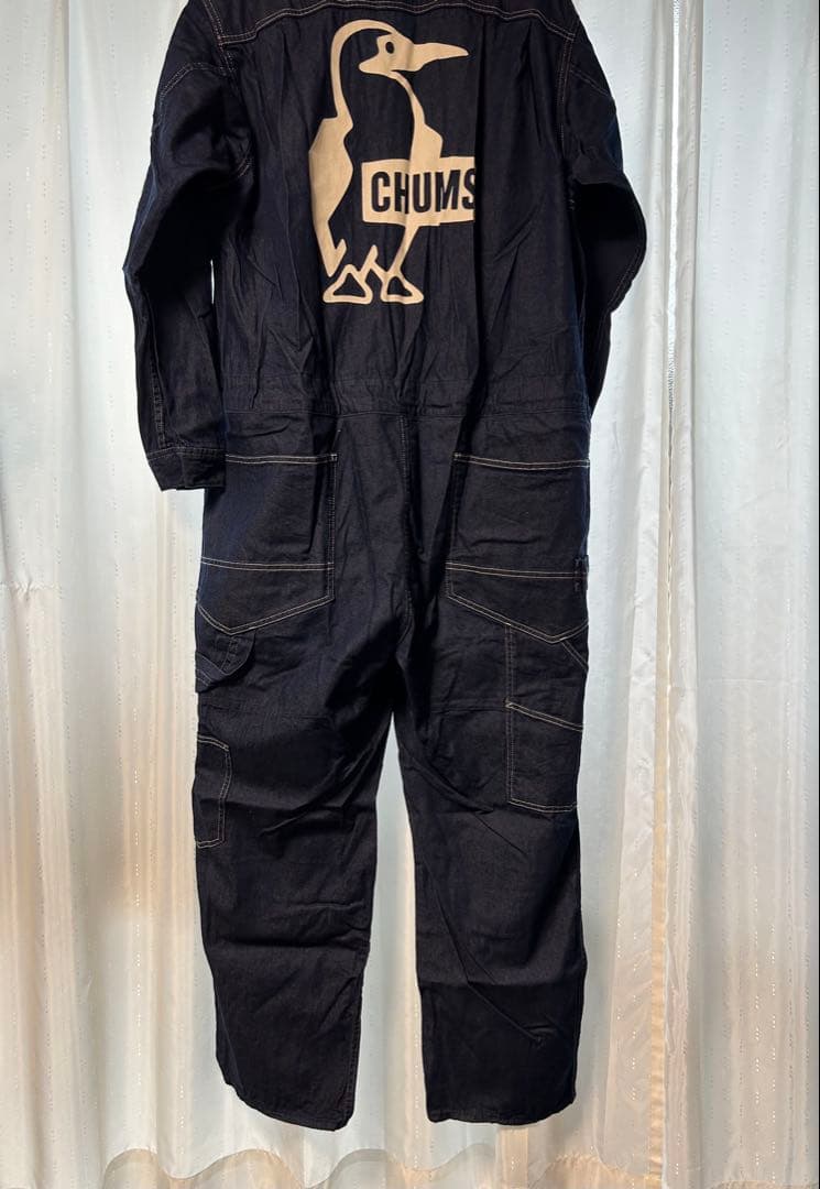 チャムス CHUMS メンズLサイズ デニム ツナギ