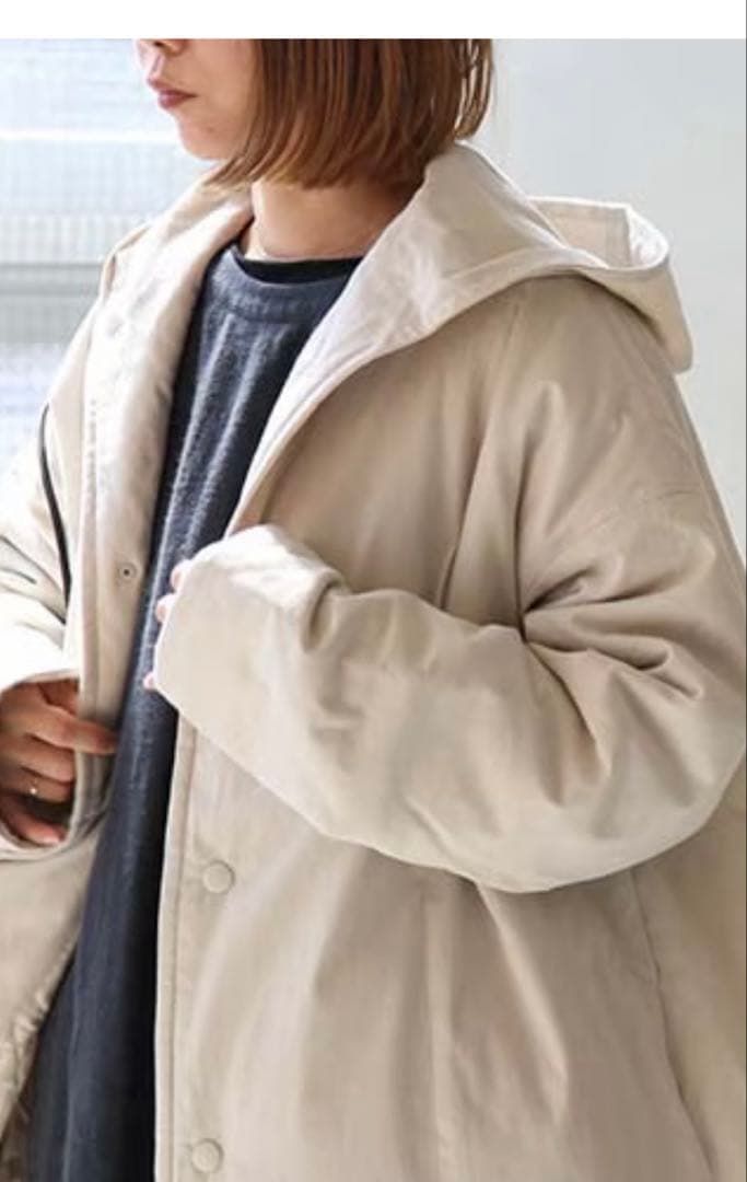 エヴァムエヴァpadding hooded coat パディングフーディコート