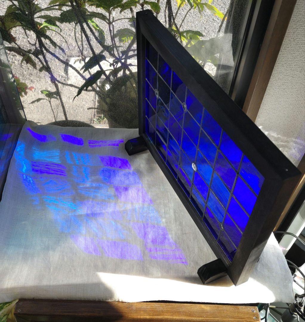 ステンドグラスパネル「宙・そら」アンティーク