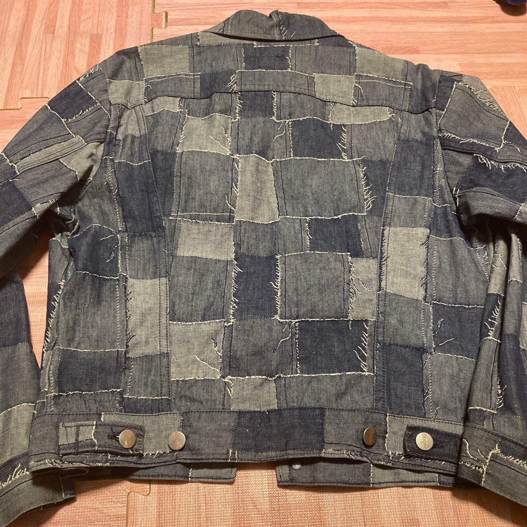 70s ビンテージWrangler ラングラーパッチワークデニムジャケット 40