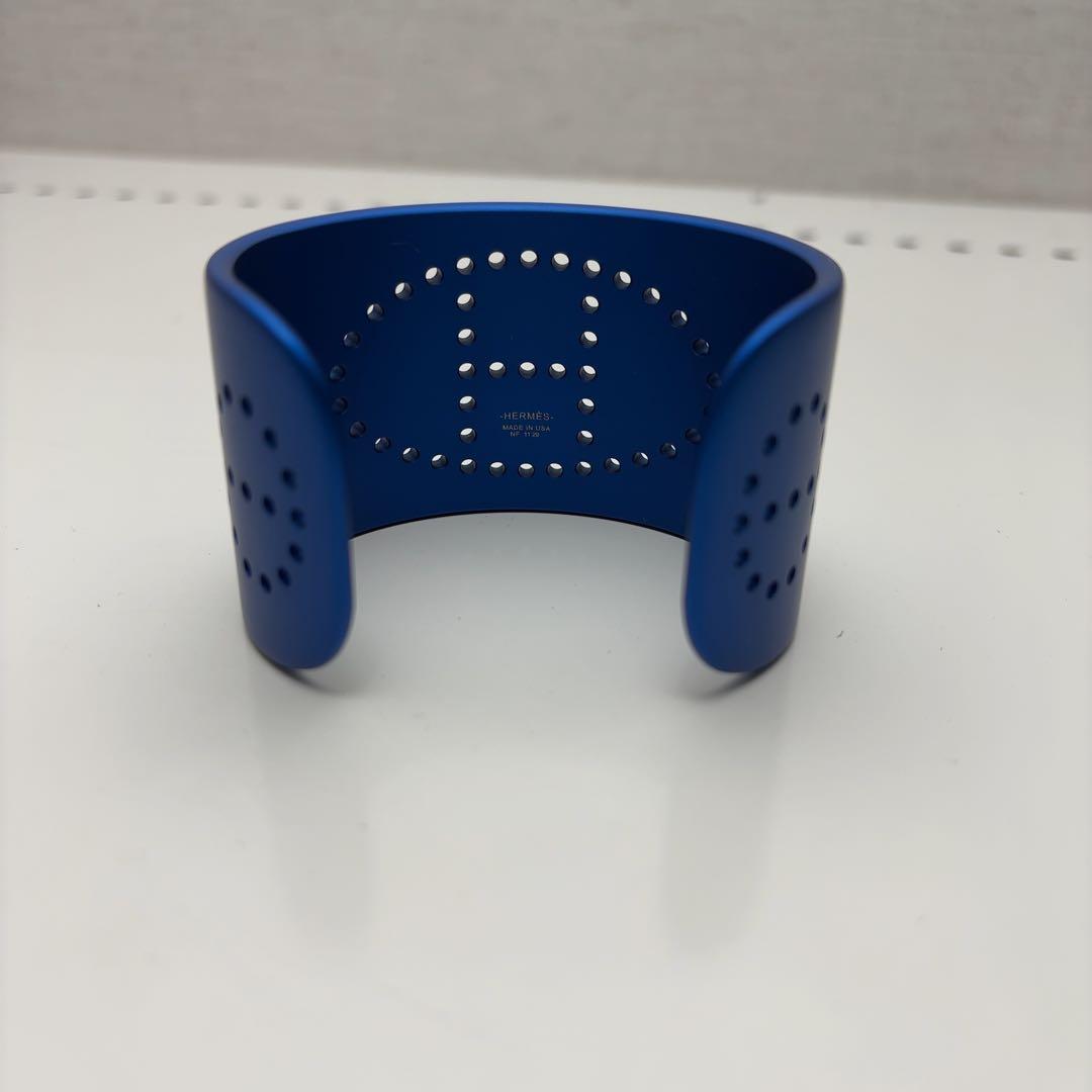 【美品】エルメス エブリン バングル レディース メンズ　ブルー系