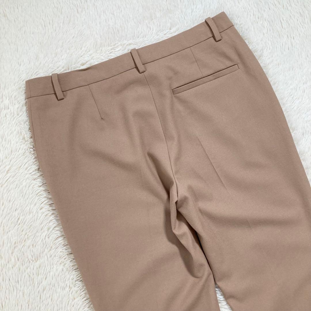 未使用に近い Theory セオリー クロップドパンツ ウール混 キャメル